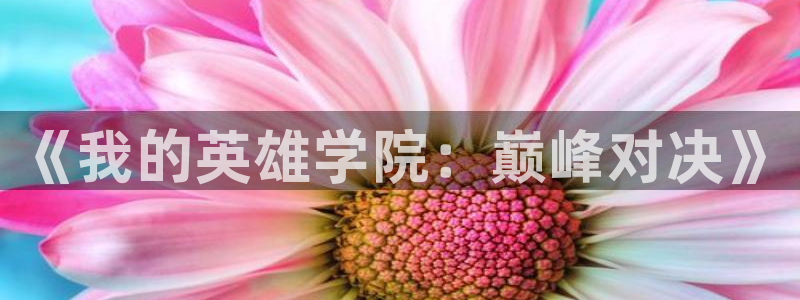 樱花色漫：《我的英雄学院：巅峰对决》